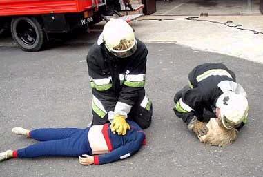 que font les pompiers