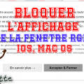 Bloquer banniere rgpd