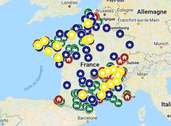 Carte marchee