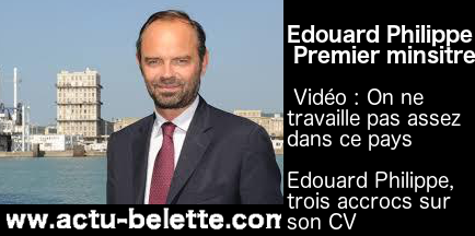 Edouard Philippe Premier ministre. 