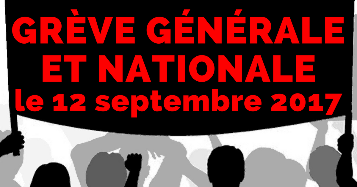 Greve generale 12 septebmre